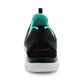 Skechers Women's Summits Trainers Lightweight Memory Foam Lace Up Sneakers Black Aqua