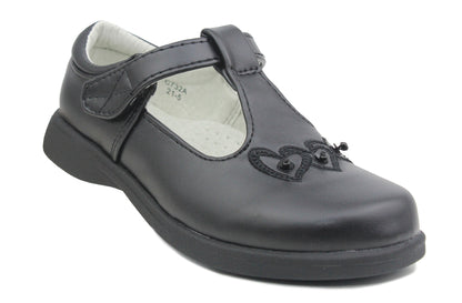 Girls Kids Touch Fasten Mary Janes School Shoes