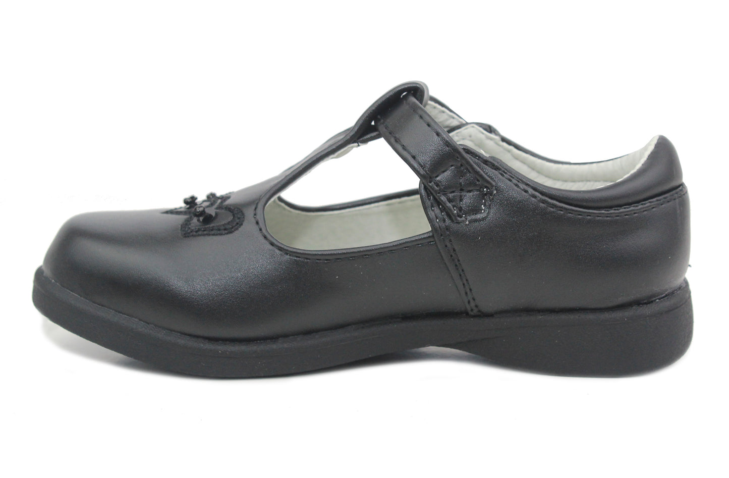 Girls Kids Touch Fasten Mary Janes School Shoes