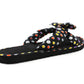 Girls Lightweight Polka Dot Mule Sandals Slip On Sliders Summer Beach Flip Flops Ladies Flat Spa Pool Slides