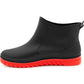 Mens Ankle Wellies Boots Black Red Short Slip On Waterproof Garden Chelsea Rain Boot Snow Farm Gardening Outdoor Festival Wellingtons