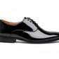 Mens Smart Formal Black Patent Shine Oxford Tie Shoes Derby Dress