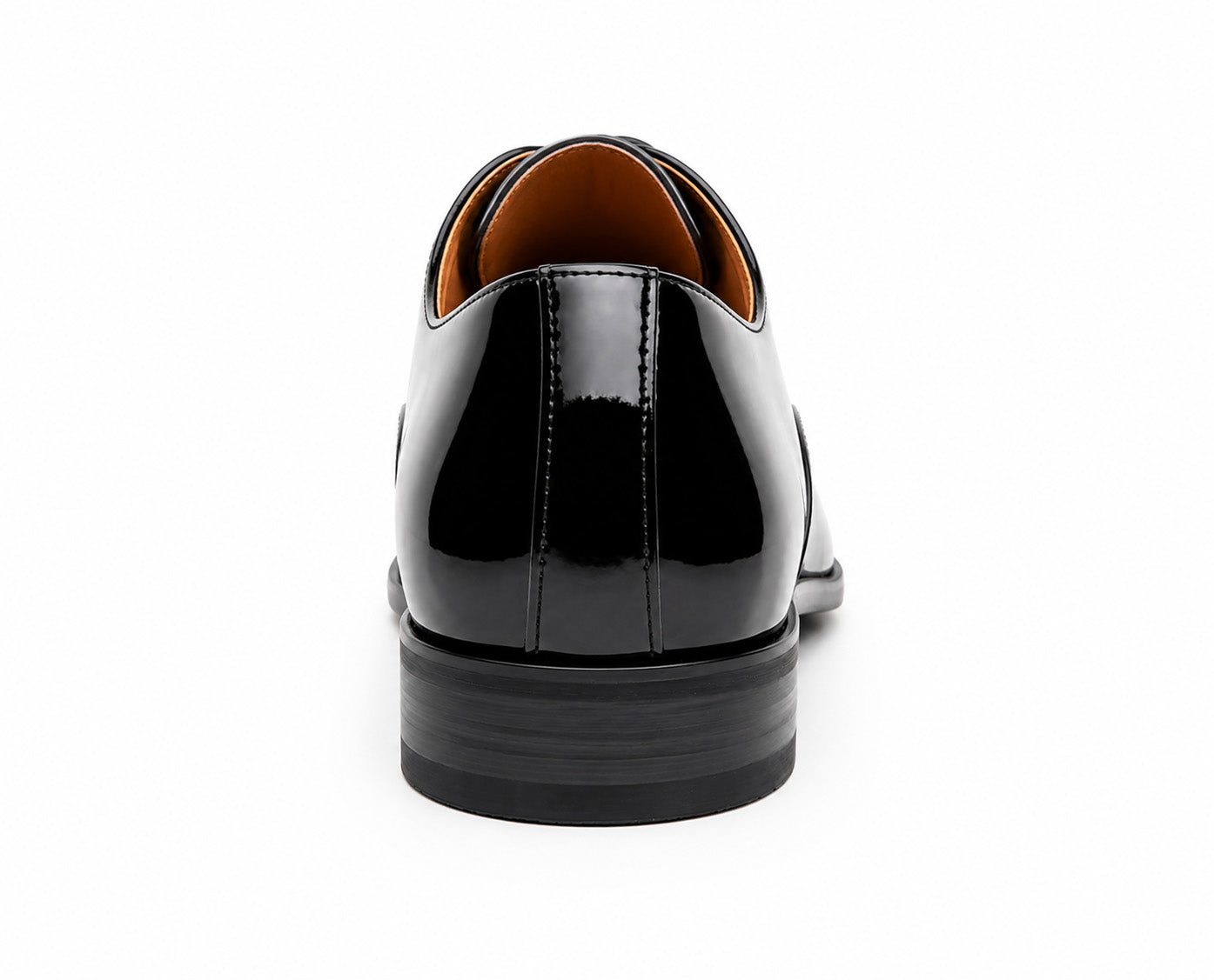 Mens Smart Formal Black Patent Shine Oxford Tie Shoes Derby Dress