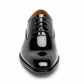 Mens Smart Formal Black Patent Shine Oxford Tie Shoes Derby Dress