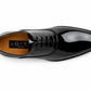 Mens Smart Formal Black Patent Shine Oxford Tie Shoes Derby Dress