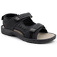 Mens Sports Sandals Hiking Triple Fasten Touch Close Straps Outdoor Trekking Beach Walking Water Summer Shoes