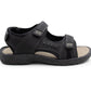 Mens Sports Sandals Hiking Triple Fasten Touch Close Straps Outdoor Trekking Beach Walking Water Summer Shoes