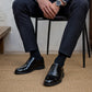 Mens Black Leather Oxford Shoes Formal Cap Toe Lace Up Smart Office Cadet Shoes