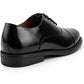 Mens Black Leather Oxford Shoes Formal Cap Toe Lace Up Smart Office Cadet Shoes