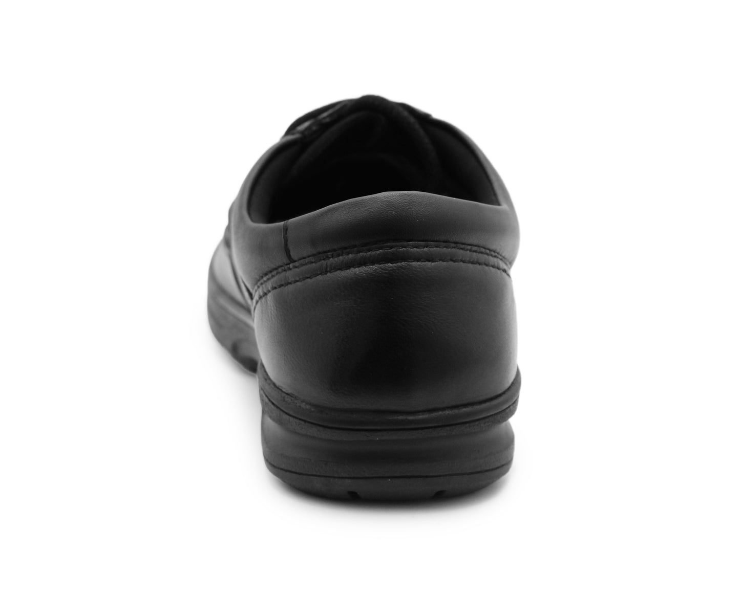 Mens Casual Black Leather Lace Up Shoes Comfort Smart Loafers
