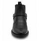 Men’s Western Cowboy Ankle Boots Harness Buckle Cuban Heel Biker Shoes