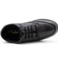 Mens Casual Black Leather Lace Up Shoes Comfort Smart Loafers