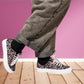 Womens Floral Canvas Platform Trainers Black Floral Lace Up Chunky Sole Low Top Fashion Sneakers Ladies Casual Flat Trainer Pumps