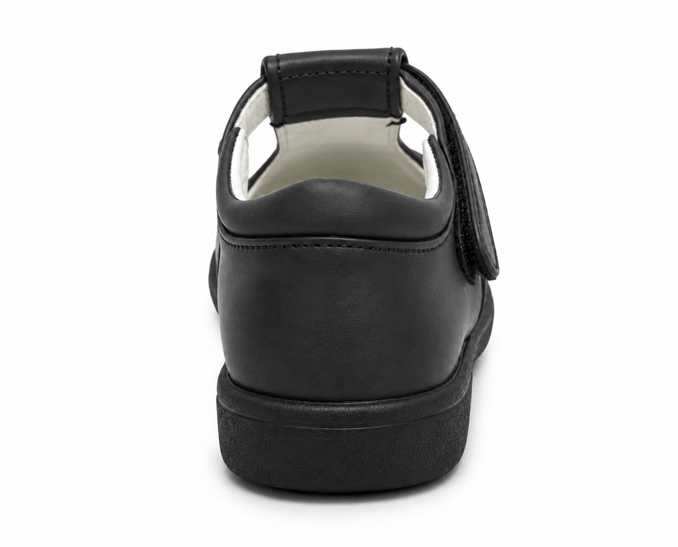 Girls Mary Jane School Shoes Black T-Bar Touch Fasten Adjustable Back To School Uniform Shoe