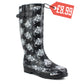 Womens Adjustable Calf Wellies Waterproof Ladies Fashion Festival Dog Walking Rain Mud Wellington Boots
