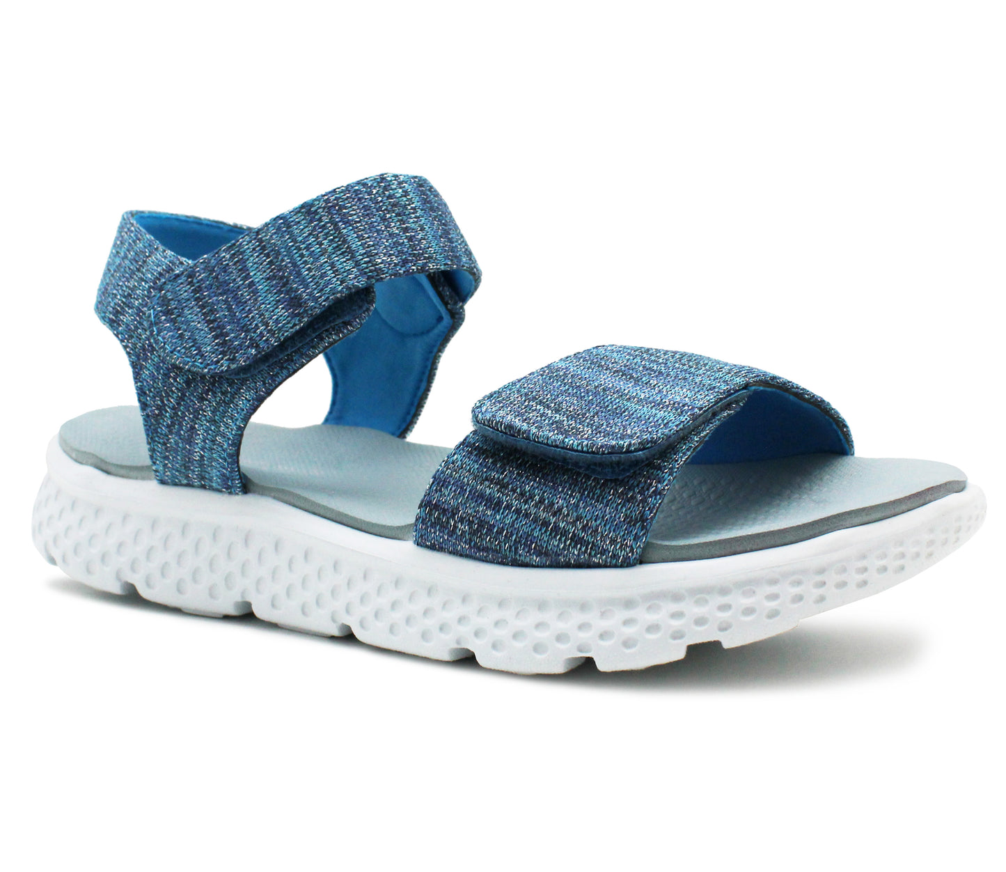 TONI Womens Memory Foam Lightweight Sport Sandals in Blue