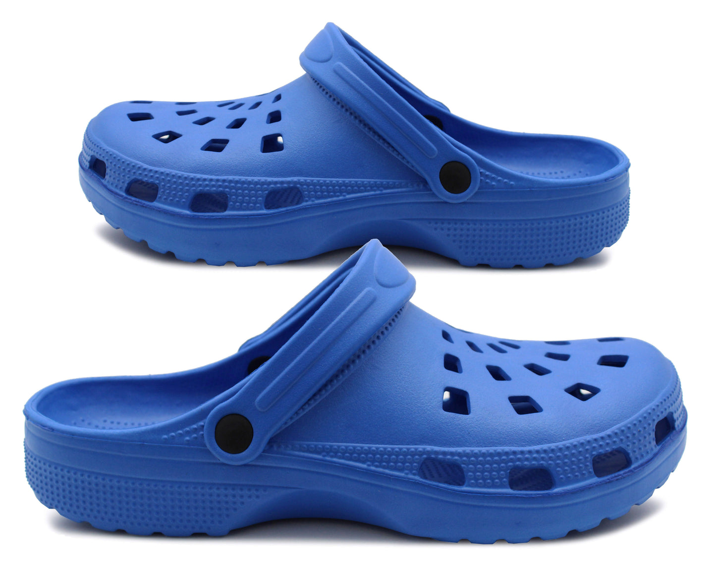 Mens Lightweight Blue EVA Clogs Breathable Slip On Garden Beach Hospital Nurse Kitchen Water Shoes Mules Sandals