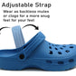 Womens Lightweight Blue EVA Clogs Slip On Breathable Adjustable Strap Garden Beach Hospital Nurse Kitchen Water Shoes Sandals