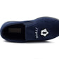 Boys Football Slippers Goal Slip On Novelty Youth Kids Elastic House Shoes Navy