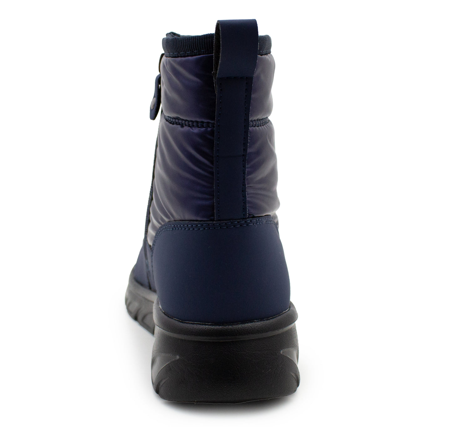 Womens Winter Boots Ladies Faux Fur Lined Zip Lightweight Metallic Quilted Warm Thermal Ankle Boots