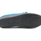 Womens Velour Faux Fur Lined Ladies Winter Wide Opening Diabetic Orthopaedic Teal Blue Slippers