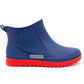 Mens Ankle Wellies Boots Blue Red Short Slip On Waterproof Garden Chelsea Rain Boot Snow Farm Gardening Outdoor Festival Wellingtons