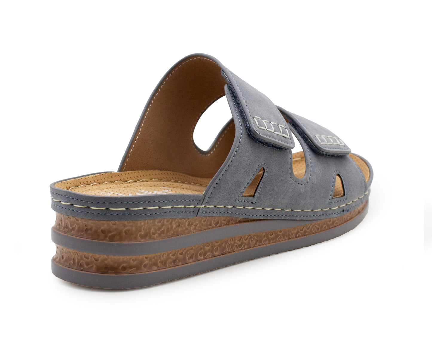 Womens Wedge Sandals Slip On Touch Fasten Backless Fashion Slides Ladies Lightweight Summer Beach Casual Shoes