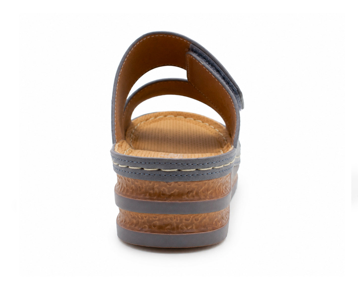 Womens Wedge Sandals Slip On Touch Fasten Backless Fashion Slides Ladies Lightweight Summer Beach Casual Shoes