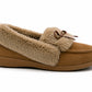 Womens Memory Foam Moccasin Slippers Faux Fur Trim Warm Slip On Ladies Winter House Shoes