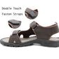 DANIEL Mens Triple Touch Fasten Sports Hiking Sandals in Brown