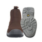 Mens Lightweight Brown Leather Safety Steel Toe Slip On Twin Gusset Work Dealer Boots Shoes