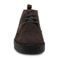 Mens Brown Suede Desert Boots Smart Casual Lace-Up Chukka Boots with Rubber Sole