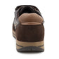 Men’s Brown Leather Trainers Shoes Casual Double Strap Touch Fastening Sneakers Smart Slip On Walking Shoes