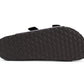 Mens Sandals Cork Footbed Brown Faux Leather 2 Adjustable Straps Beach Fashion Slides Summer Slip On Backless Smart Casual Fashion Sandal