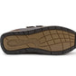 Men’s Brown Leather Trainers Shoes Casual Double Strap Touch Fastening Sneakers Smart Slip On Walking Shoes