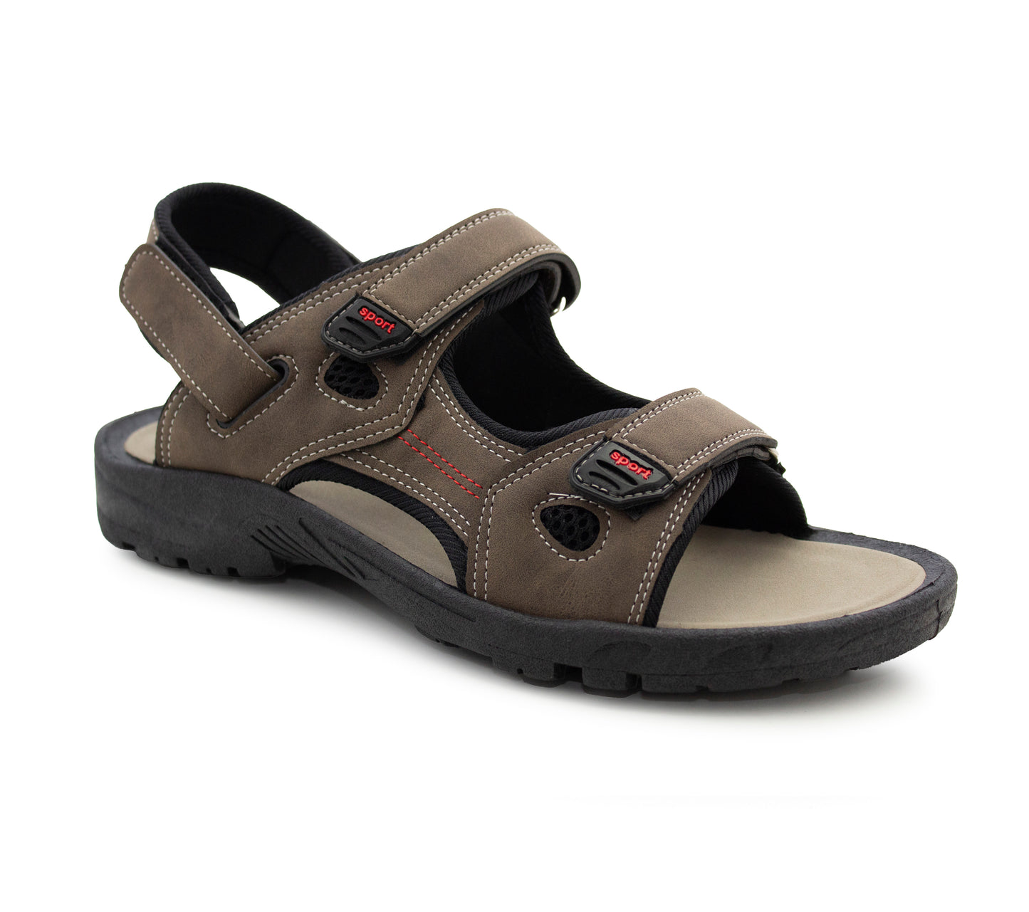 Boys Sports Sandals Triple Touch Fasten Straps Hiking Outdoor Trek Beach Sandals