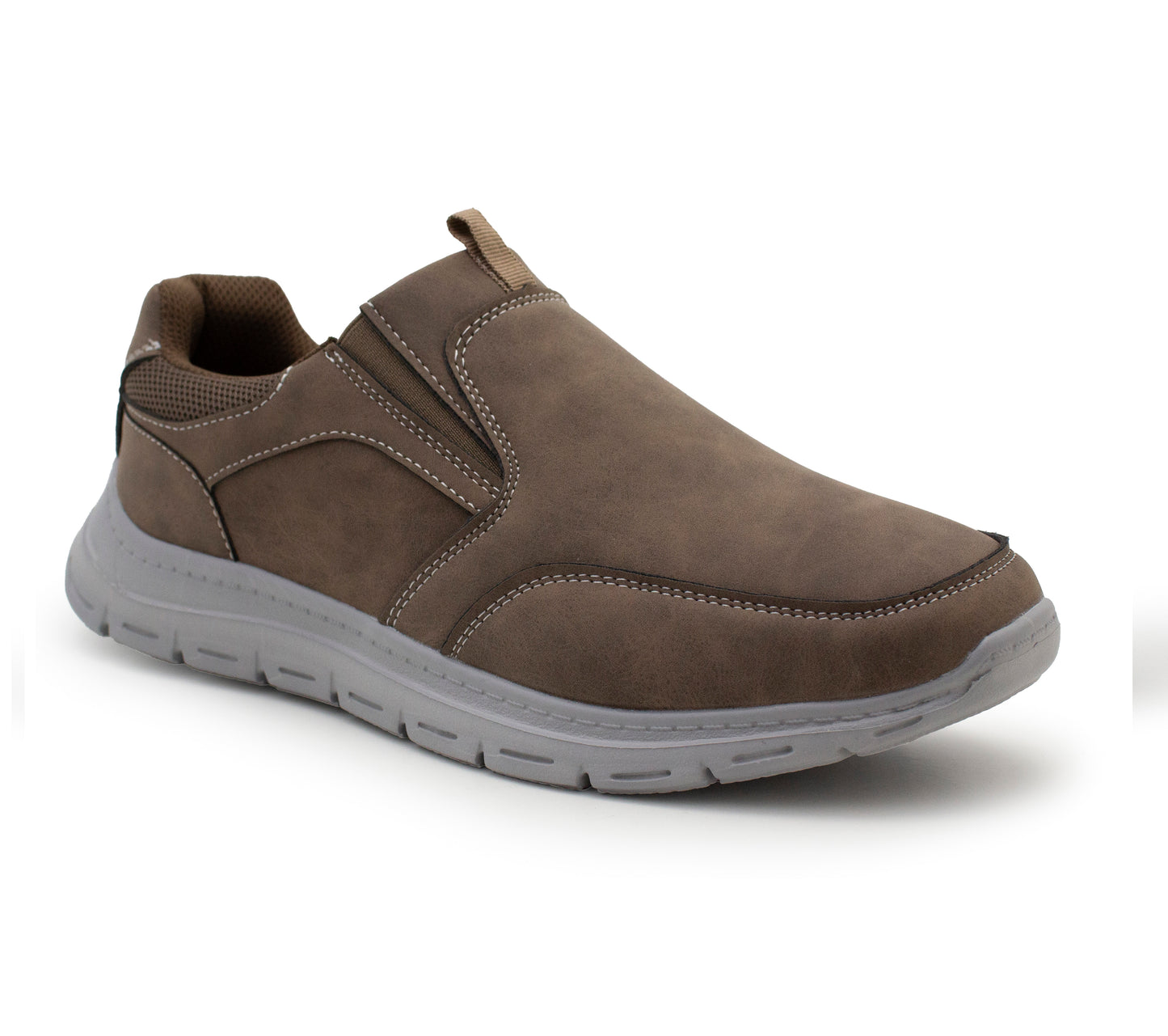 Mens Lightweight Trainers Slip On Elastic Twin Gusset Casual Sneaker Pumps