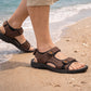 Mens Sports Sandals Hiking Triple Fasten Touch Close Straps Outdoor Trekking Beach Walking Water Summer Shoes