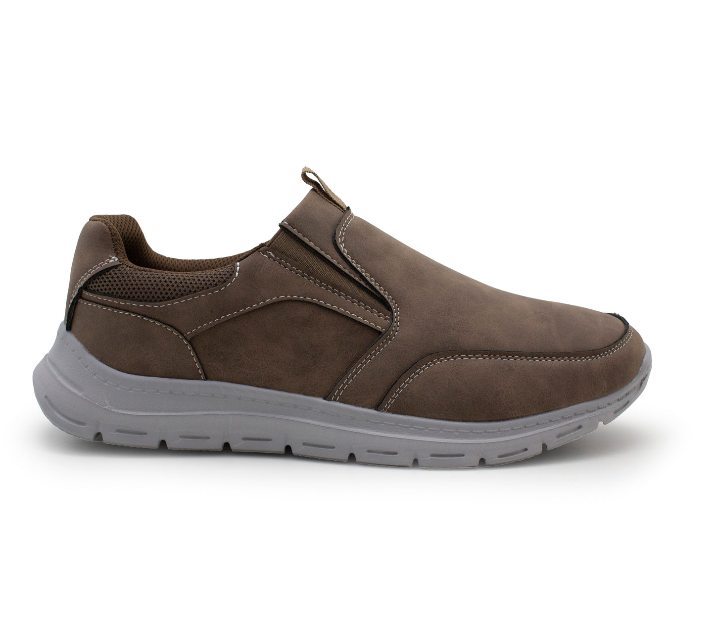 Mens Lightweight Trainers Slip On Elastic Twin Gusset Casual Sneaker Pumps