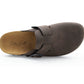Mens Faux Suede Clogs Slip On Backless Cork Sole Arch Support Casual Slippers