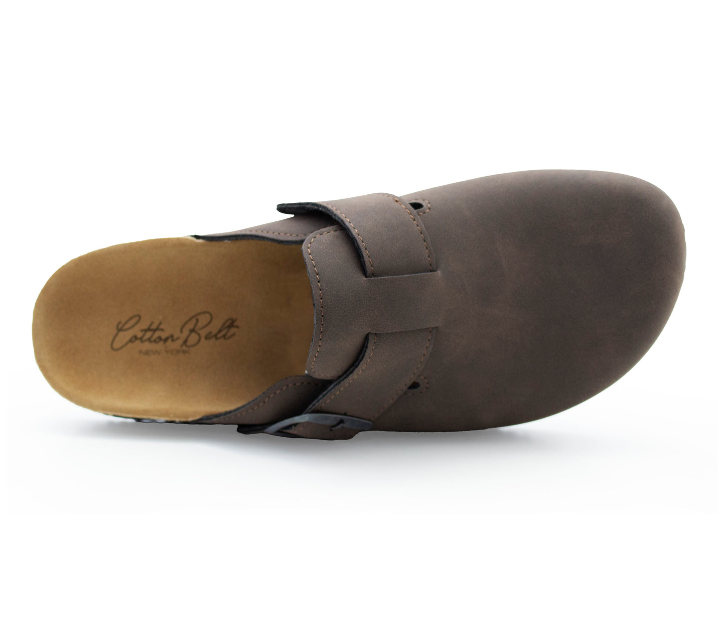 Mens Faux Suede Clogs Slip On Backless Cork Sole Arch Support Casual Slippers