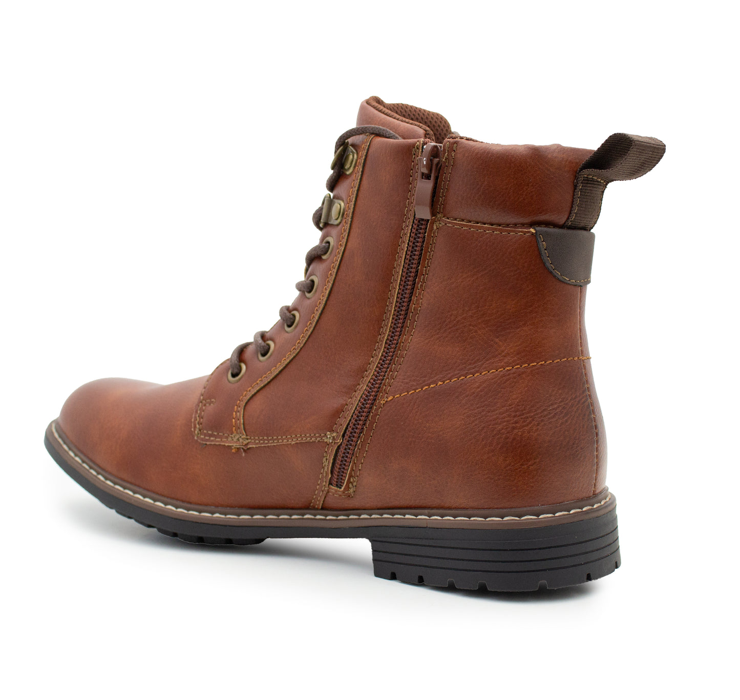 Mens Formal Ankle Boots Faux Leather Derby Lace Up Side Zip Smart Casual Fashion Boot Dress Shoes