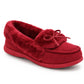 Womens Memory Foam Moccasin Slippers Faux Fur Trim Warm Slip On Ladies Winter House Shoes