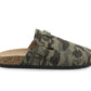 Mens Camo Clogs Slip On Adjustable Buckle Cork Footbed Arch Support Backless Mules Flat Casual Slippers