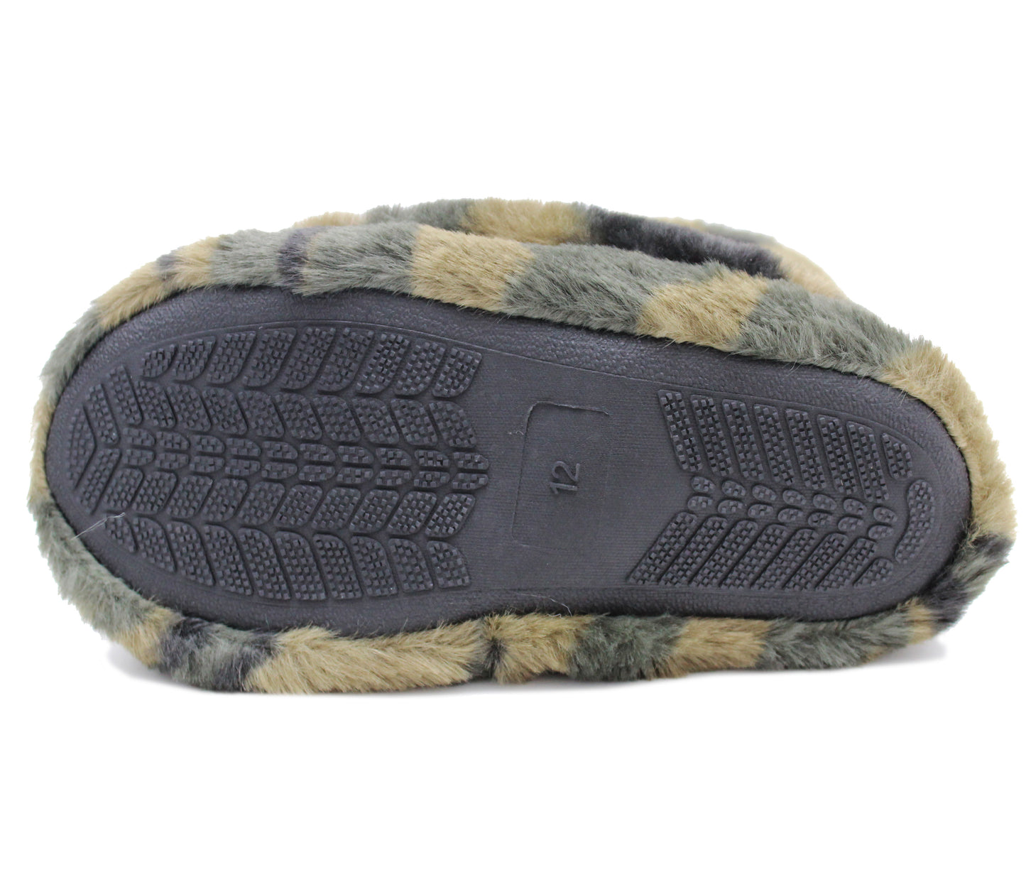 Boys Kids Faux Fur Camo Ankle Booties Warm Lined Winter Slippers Boots