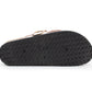 Womens Faux Suede Clogs Slip On Adjustable Buckle Cork Footbed Arch Support Ladies Backless Mules Flat Casual Slippers