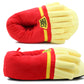 French Fries Novelty Slippers Womens Fun Character Cosy Plush Ladies Funny Indoor House Shoes