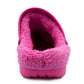 Womens Clogs Warm Fur Lined Thermal Garden Clogs Lightweight EVA Slip On Slippers Kitchen Nurse Indoor House Shoes Sandals Fuchsia Pink