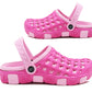 Womens Clogs Lightweight Fuchsia Pink EVA Breathable Beach Summer Sandals Ladies Garden Hospital Shower Pool Shoes