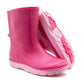 Kids Wellies Girls Slip On Mid Calf Waterproof Puddle Rain Mud Snow Youth Wellington Boots Fuchsia Pink